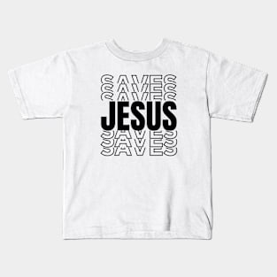 Jesus Saves Shirt, Bible Verse Gifts, Christian T-shirt, Church Gifts, Positive Message Gifts, Christian Designs, Christian Gift Ideas Kids T-Shirt